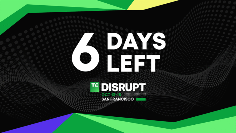 6 days left to get ahead at Disrupt